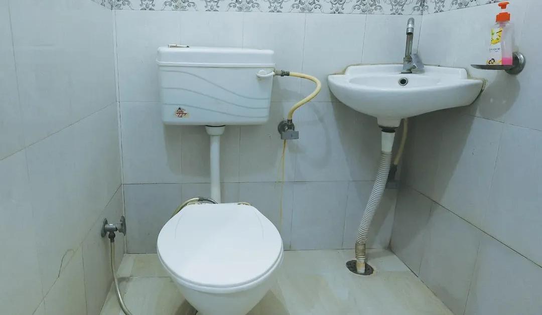 Clean attached bathroom